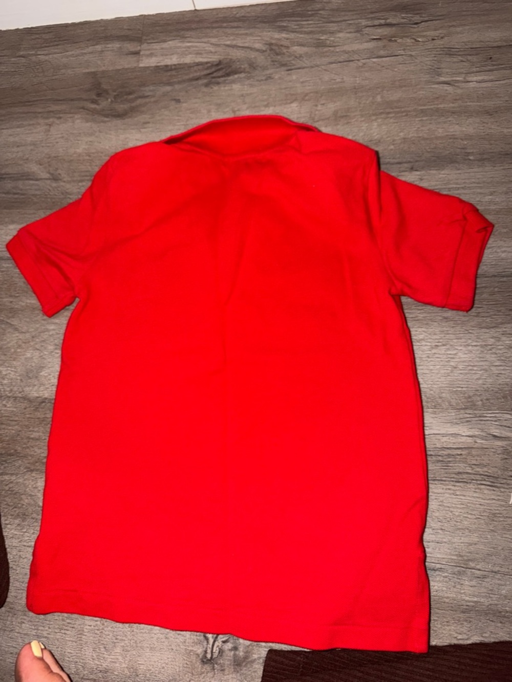 Polo by Ralph Lauren Bright Red Kids Polo with Navy Pony - Picture 3 of 3
